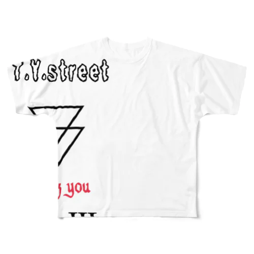 T.Y.street All-Over Print T-Shirt