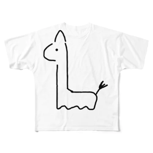 きりん フルグラフィックTシャツ