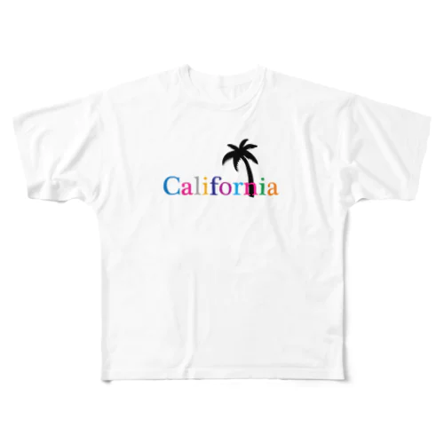 California カルフォルニア フルグラフィックTシャツ