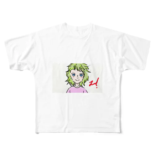 ヌハハハハ女子 All-Over Print T-Shirt