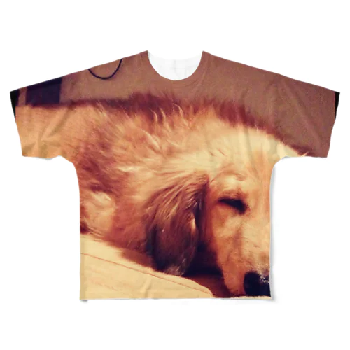 ねむねむ犬 All-Over Print T-Shirt