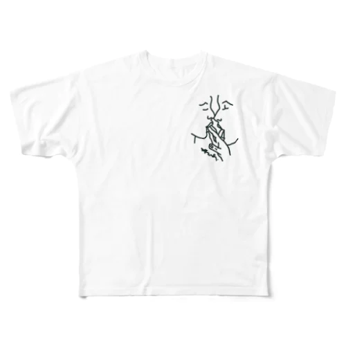 oiostudio フルグラフィックTシャツ