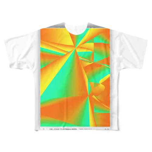 色 All-Over Print T-Shirt