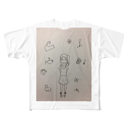 女の子が好きなもの All-Over Print T-Shirt