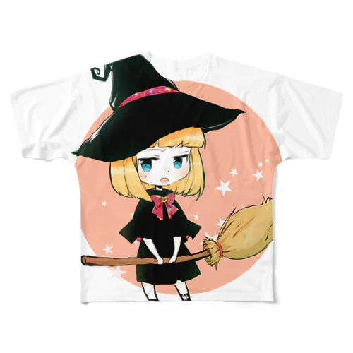 魔女っ娘 フルグラフィックTシャツ