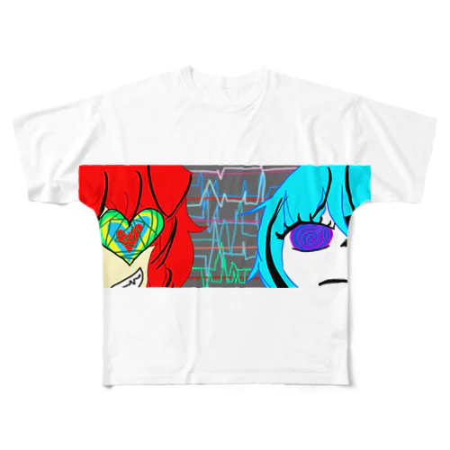 周波数 All-Over Print T-Shirt