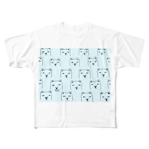 クマ All-Over Print T-Shirt