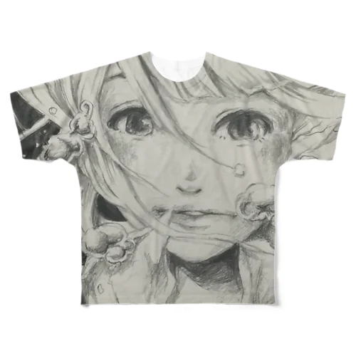 溺れる フルグラフィックTシャツ