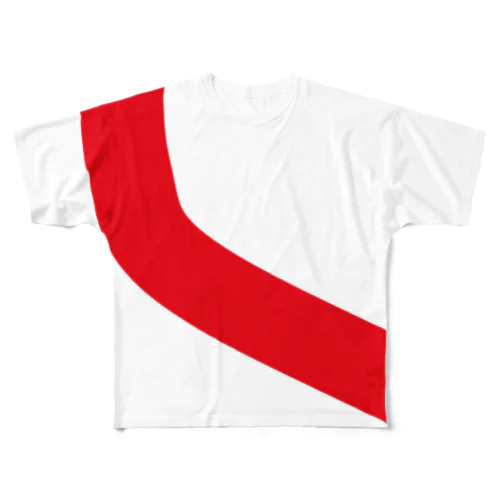 イケハヤの首から左肩にかけての曲線 フルグラフィックTシャツ