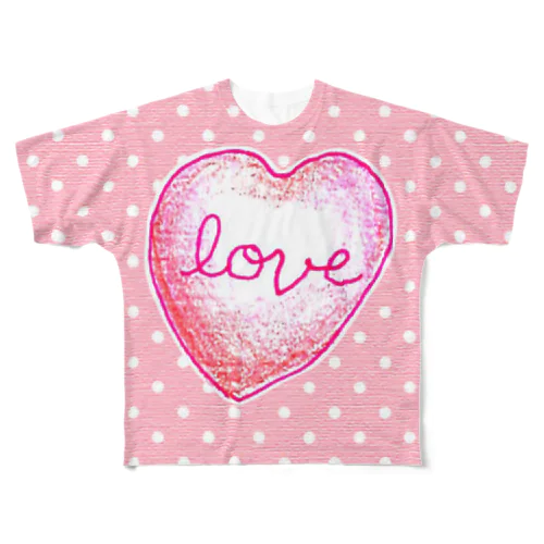 ♡ All-Over Print T-Shirt