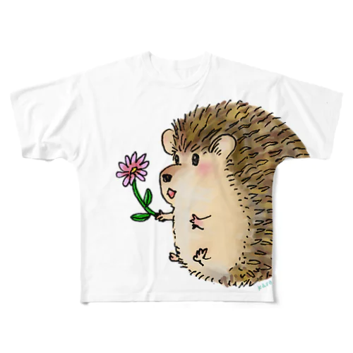 ハリネズミ君 All-Over Print T-Shirt