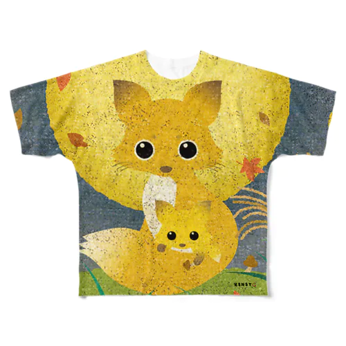 KENSYO vol.50 「狐」 Tシャツ All-Over Print T-Shirt