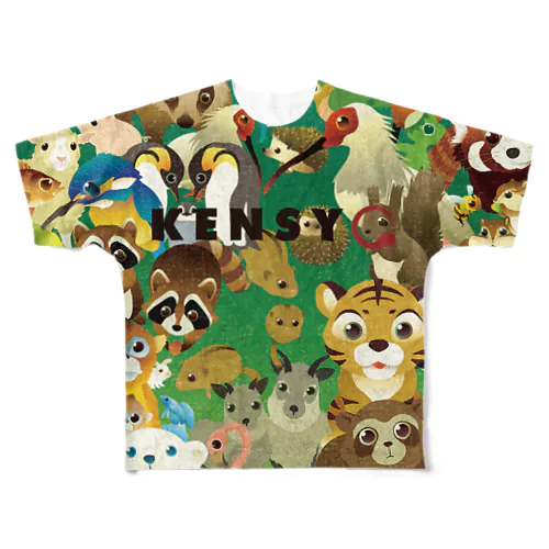 KENSYO vol.69 「動物」 Tシャツ フルグラフィックTシャツ