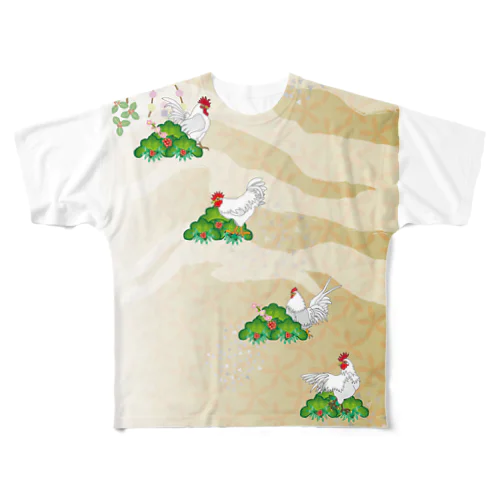 鶏のイラストgoods All-Over Print T-Shirt