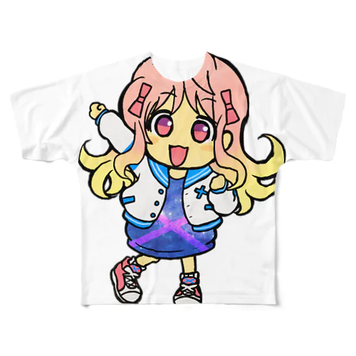 クロスちゃん(デフォルメ) フルグラフィックTシャツ