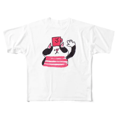 ねことマグカップ All-Over Print T-Shirt