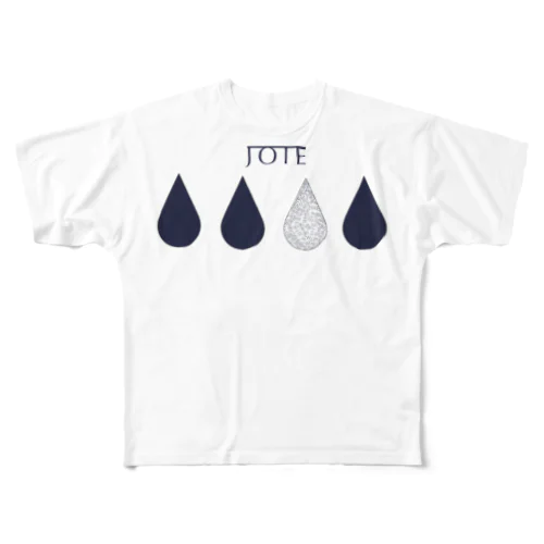JOIE  ｢雨｣ フルグラフィックTシャツ