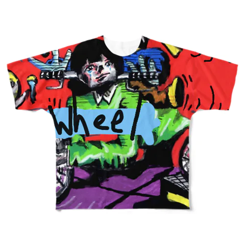wheel All-Over Print T-Shirt