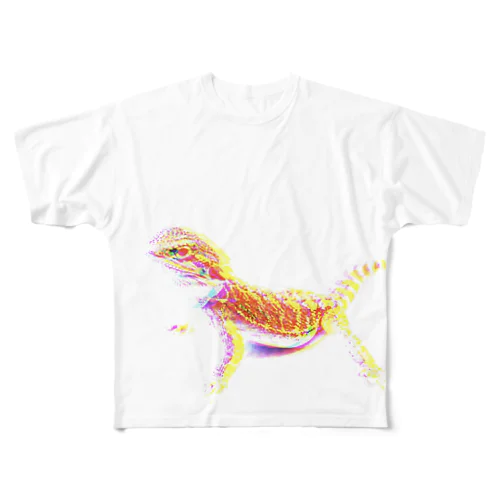 "BROKEN" Pogona vitticeps フルグラフィックTシャツ