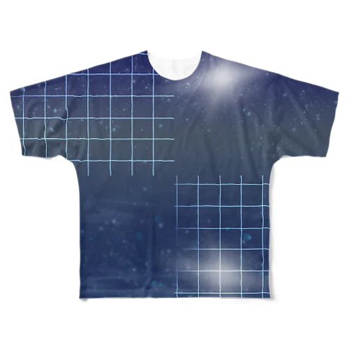 反射と星と All-Over Print T-Shirt