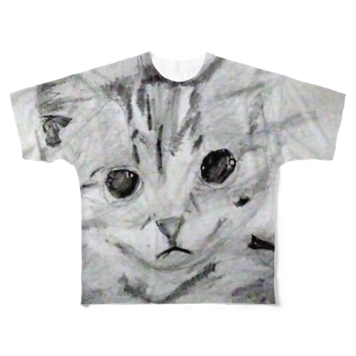 ねこ All-Over Print T-Shirt