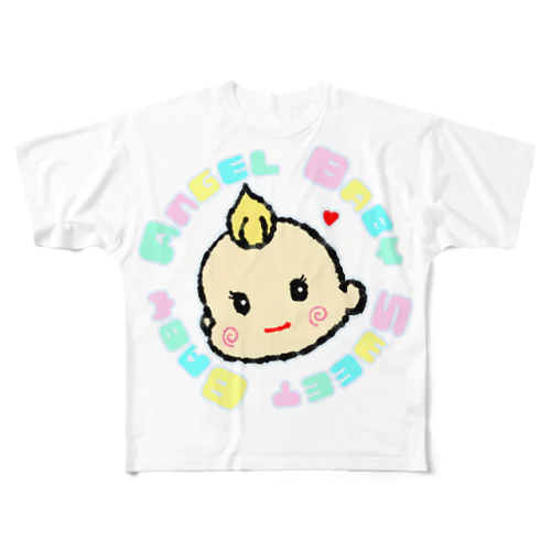 天使な赤ちゃん All-Over Print T-Shirt