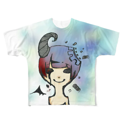 アトモス-Blue- All-Over Print T-Shirt