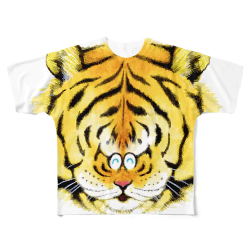 虎 All-Over Print T-Shirt