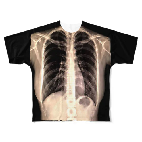 健康的な肺 フルグラフィックTシャツ
