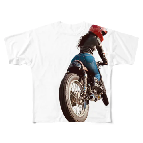 BiKetz  GB250 カフェレーサー All-Over Print T-Shirt