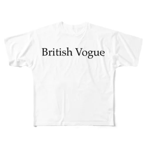 British Vogue フルグラフィックTシャツ
