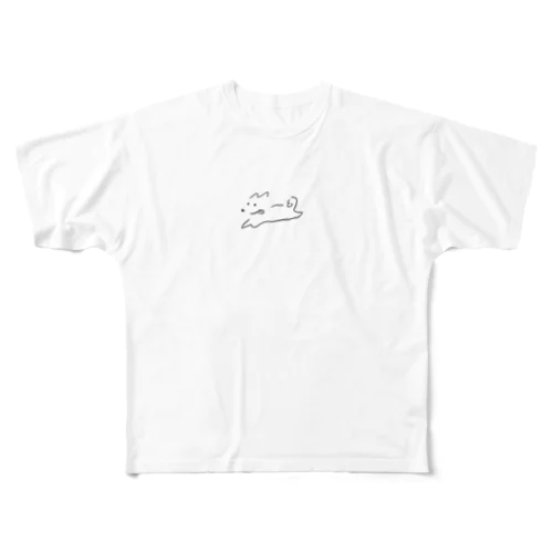 muku_ run フルグラフィックTシャツ