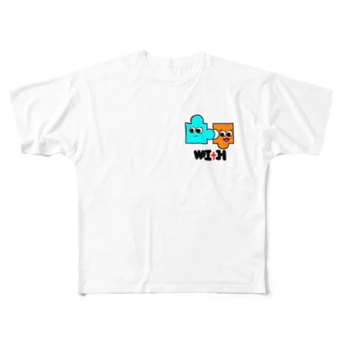 WITHオリジナル フルグラフィックTシャツ