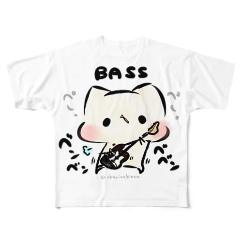 ましまろうBASS（ベース） フルグラフィックTシャツ