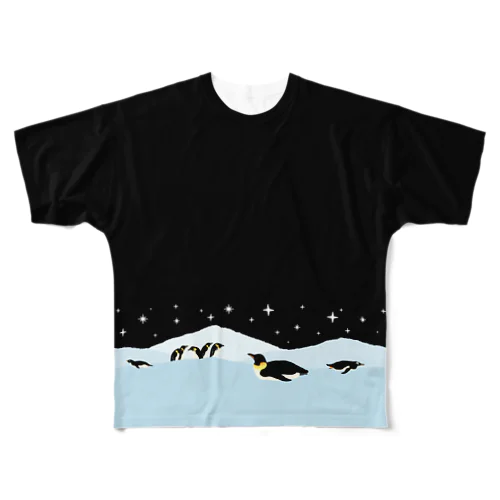 南極の夜 풀그래픽 티셔츠