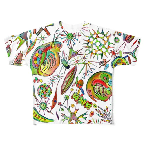 細菌・プランクトン All-Over Print T-Shirt