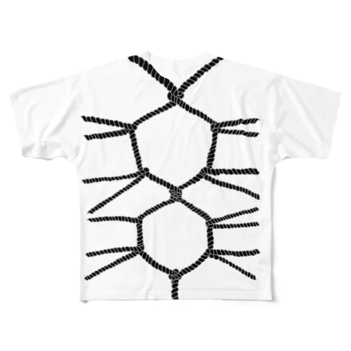 亀甲縛りカッコいいな黒太め All-Over Print T-Shirt