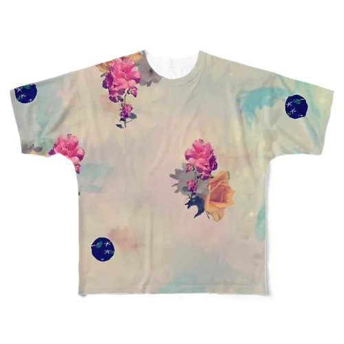 ふわりん花 All-Over Print T-Shirt