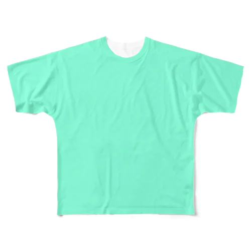 ミントグリーン All-Over Print T-Shirt