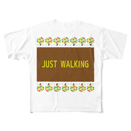 JUST WALKING フルグラフィックTシャツ