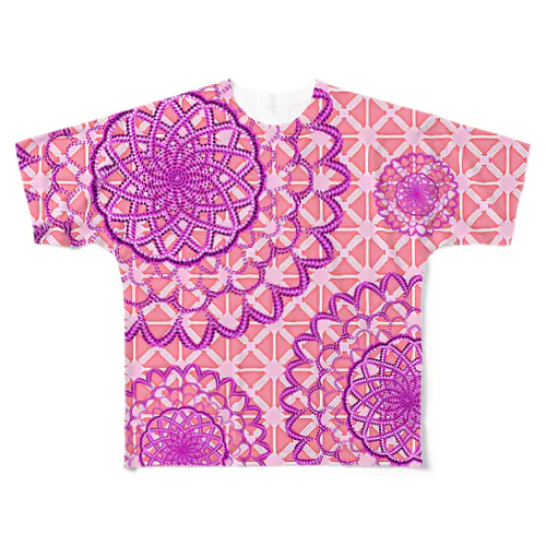 チェーン華 All-Over Print T-Shirt