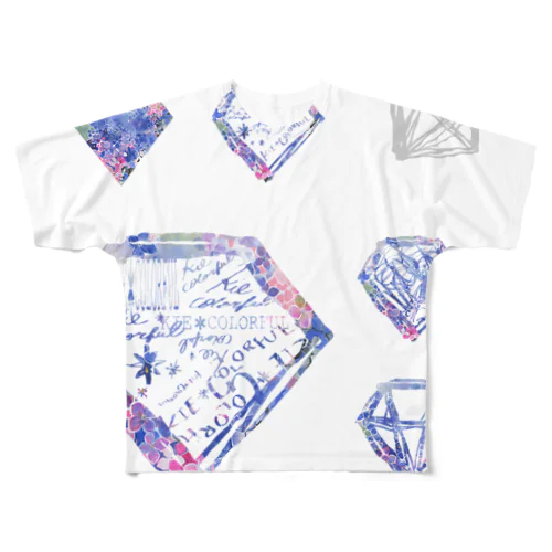 あじさい✨ダイヤ All-Over Print T-Shirt