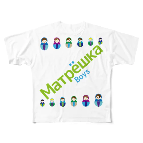 Matryoshkaboys フルグラフィックTシャツ