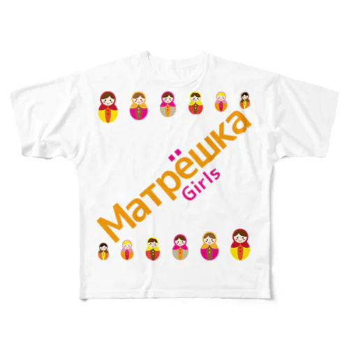 Matryoshkagirls フルグラフィックTシャツ