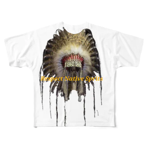 Respect Native Sprits All-Over Print T-Shirt