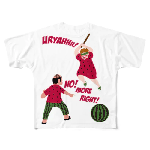 おとんVSおかんスイカ割りVr All-Over Print T-Shirt