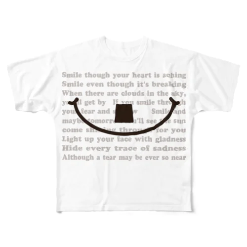 ちょびヒゲSMILE All-Over Print T-Shirt