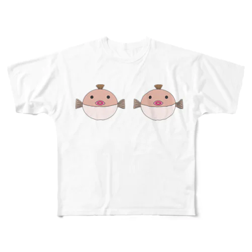 SEXY FUGU-セクシーフグさん All-Over Print T-Shirt