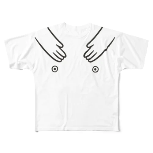 ハグメ All-Over Print T-Shirt