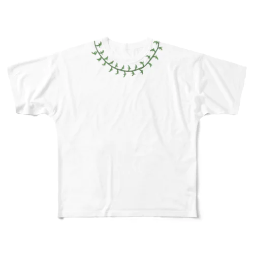 ドルフィンネックレスのネックレス All-Over Print T-Shirt